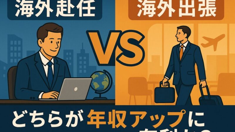 【年収アップ狙い】海外赴任 vs 海外出張|本当に得するのはどっち?