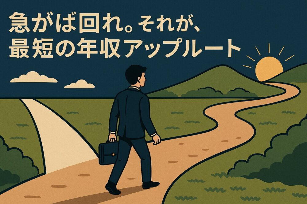 急がば回れ。それば、最短の年収アップルート