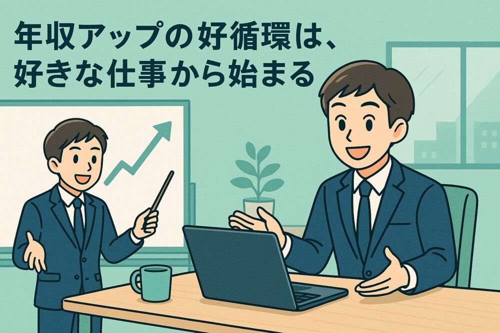 年収アップの好循環は、好きな仕事から始まる
