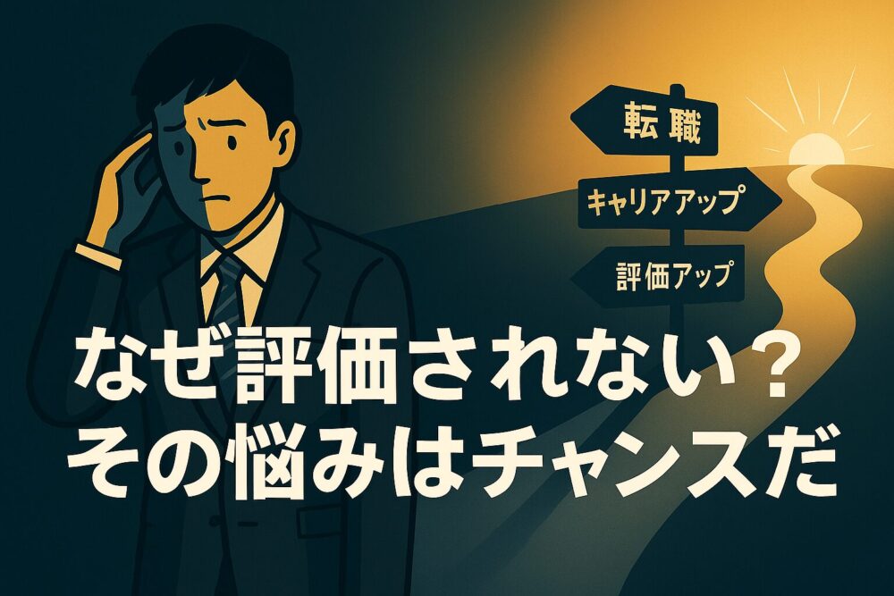 なぜ評価されないの?その悩みはチャンスだ