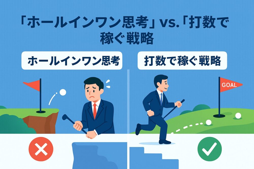 「ホールインワン思考」vs 「打数で稼ぐ戦略」
