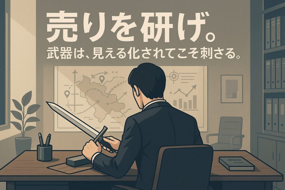 武器を研げ。 武器は、見える化されてこそ刺さる