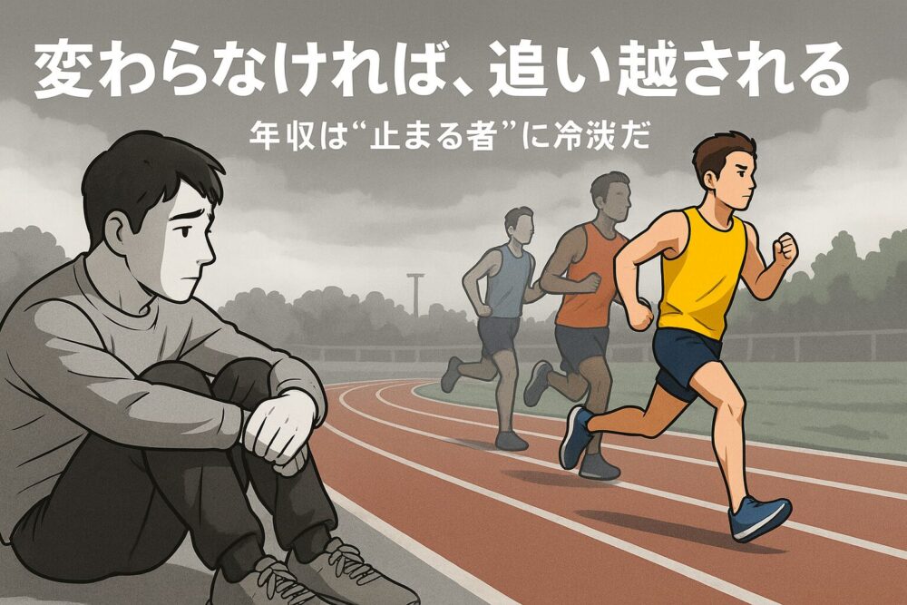 変わらなければ、追い越される。 年収は”止まる者”にに冷淡だ