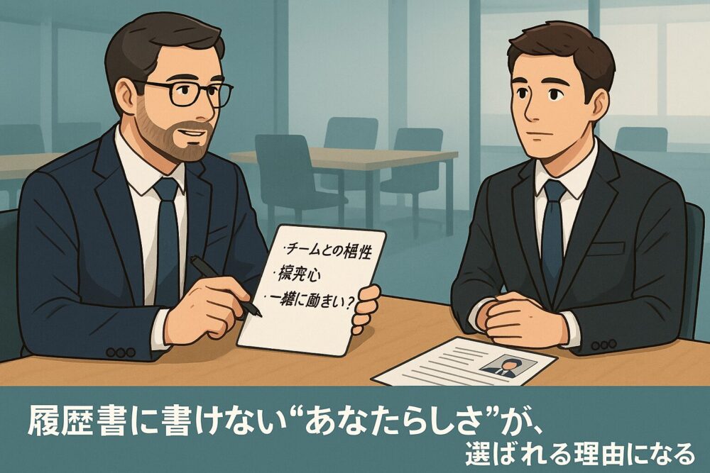 履歴書に書けない”あなたらしさ”が、選ばれる理由になる