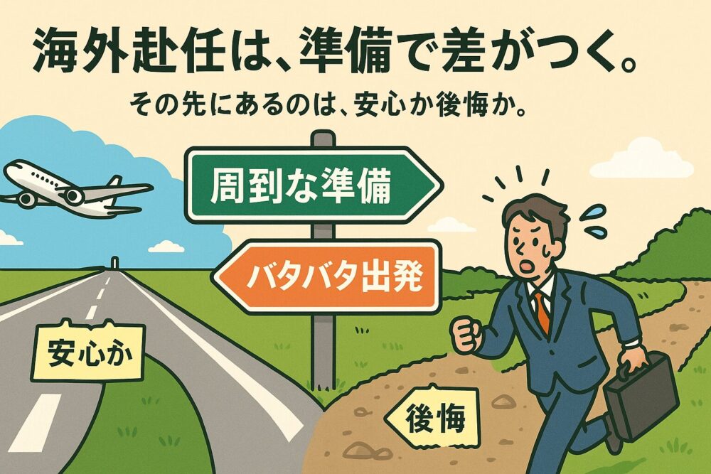 海外赴任は、準備で差がつく