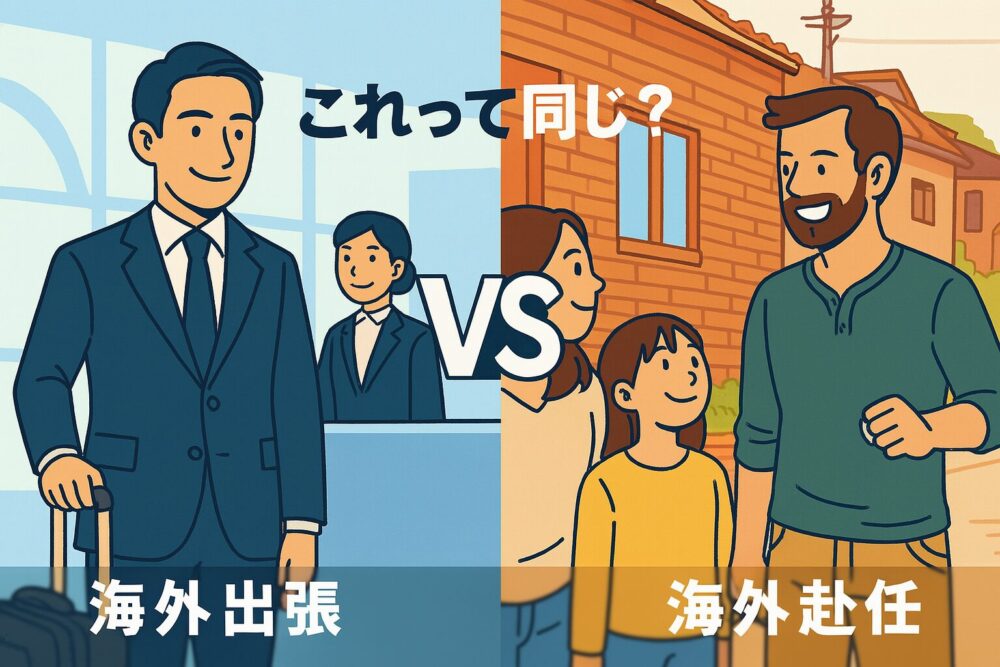 これって同じ? 海外出張 vs 海外赴任