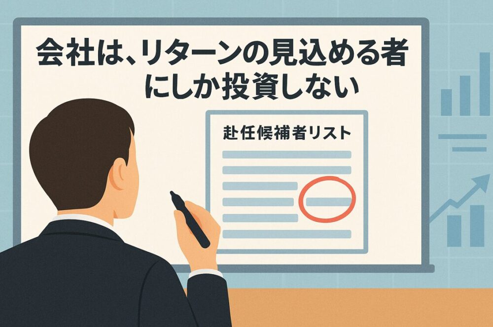 会社は、リターンの見込める者にしか投資しない