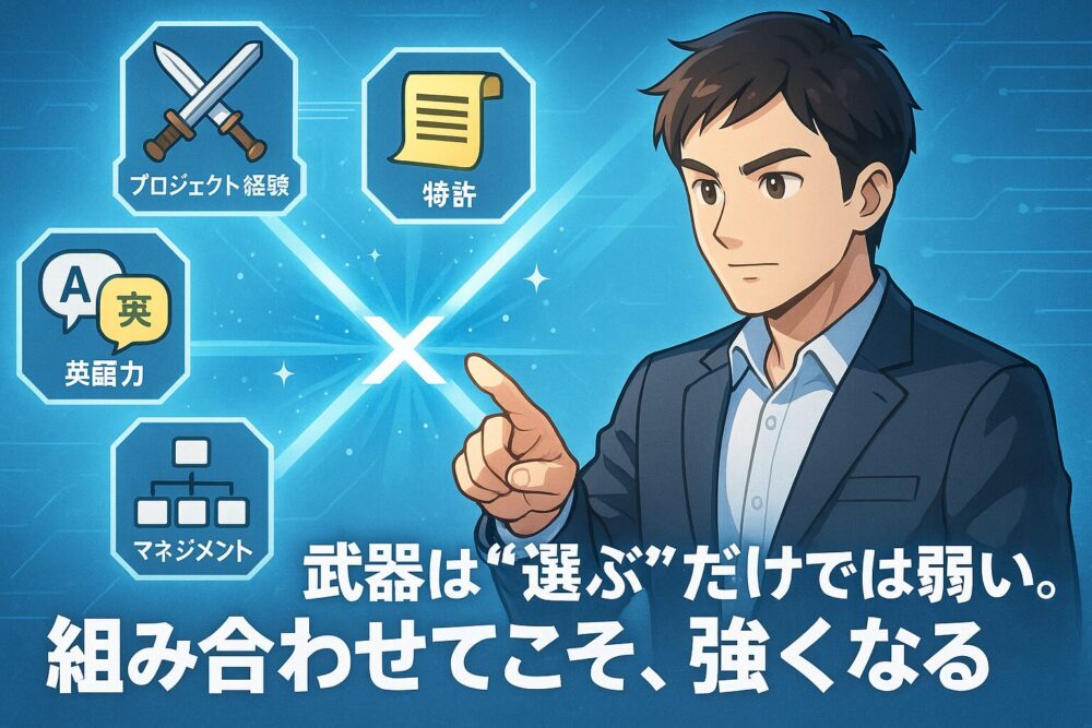 武器は”選ぶ”だけでは弱い。組み合わせてこそ、強くなる