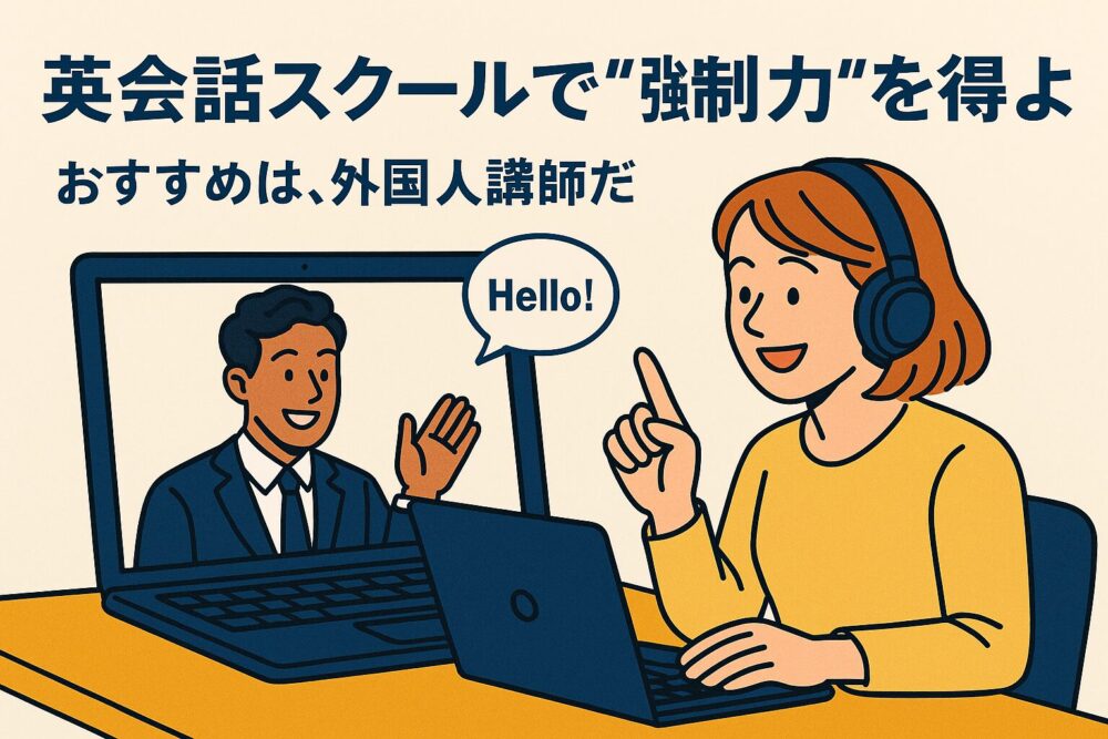 英会話スクールで”強制力”を得よ。 おすすめは外国人講師だ