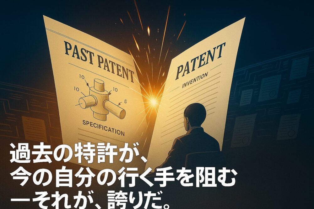 過去の特許が、今の自分の行く手を阻む。 それが、誇りだ!