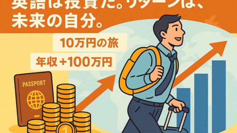 【英語上達の真実】“やる気”に頼るな。環境を設計せよ──英会話スクールも旅も武器になる