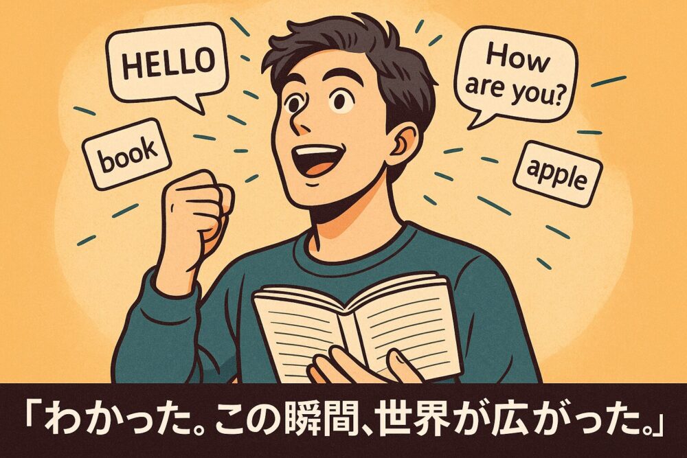 わかった! この瞬間、世界が広がった。