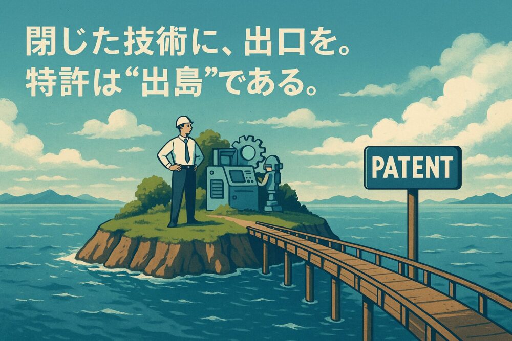 閉じた技術に、出口を。 特許は”出島”である。
