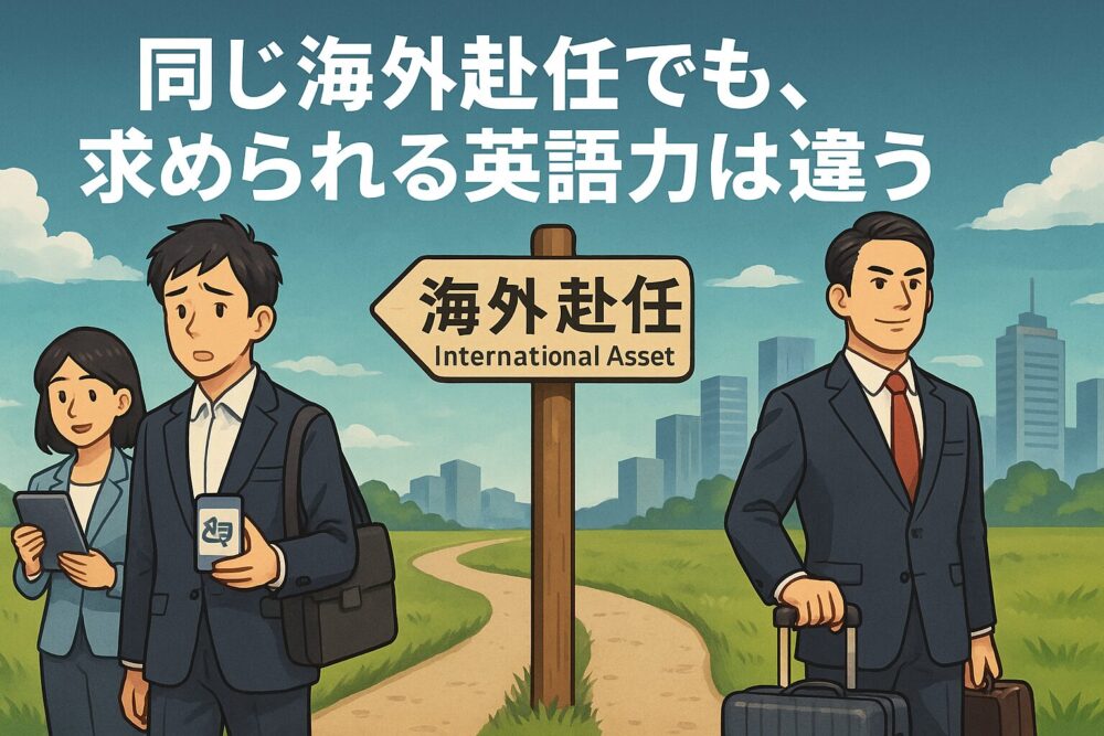同じ絵画赴任でも、求められる英語力は違う