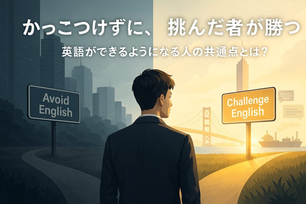 かっこつけずに、挑んだものが勝つ。英語ができるようになる人の共通点とは?