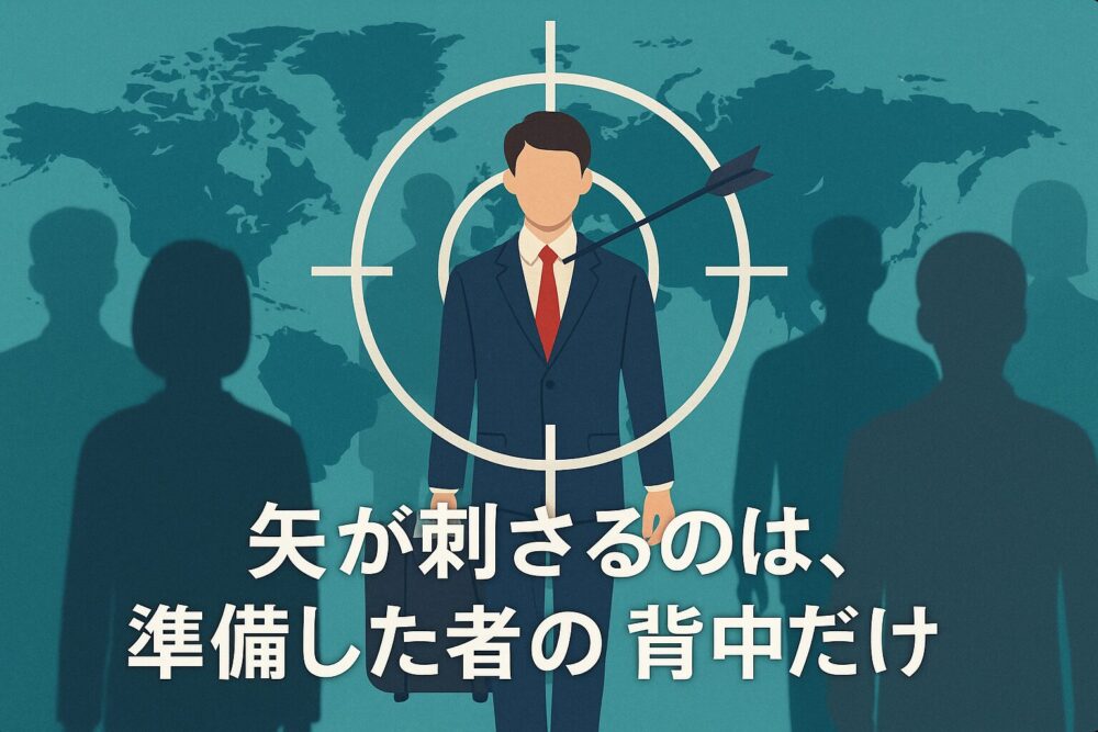 矢が刺さるのは、準備した者の背中だけ