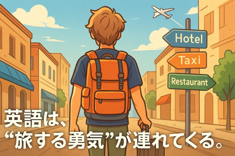 英語は、”旅する勇気”が連れてくる