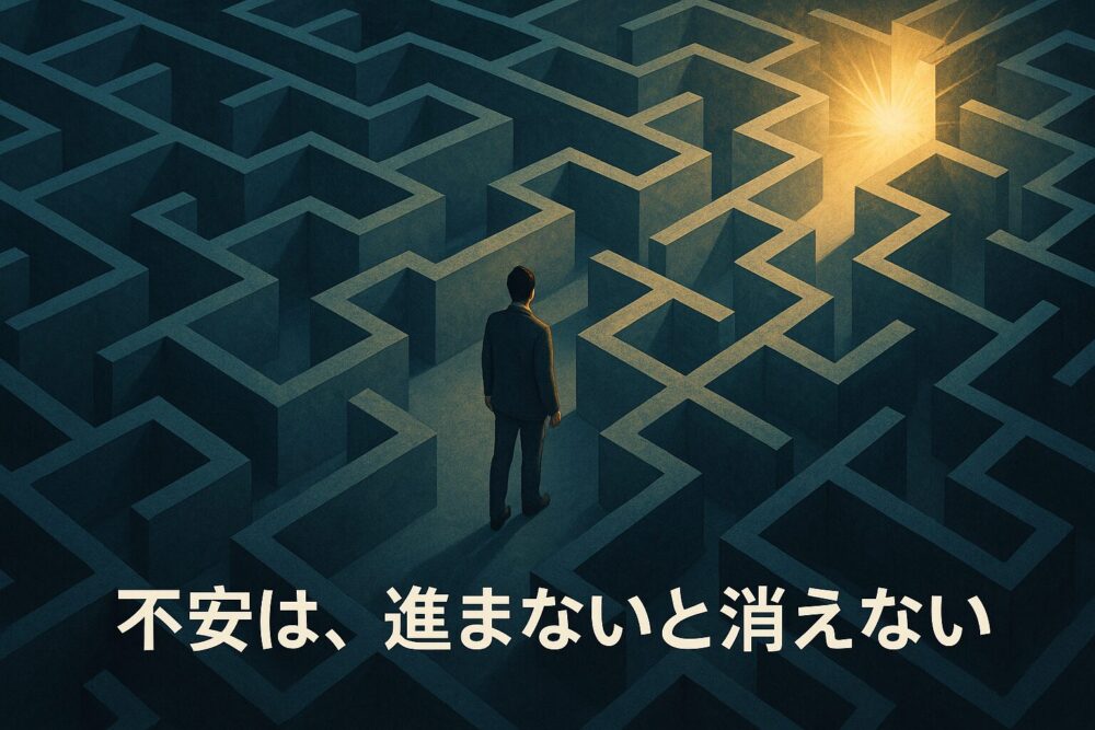 不安は、進まないと消えない