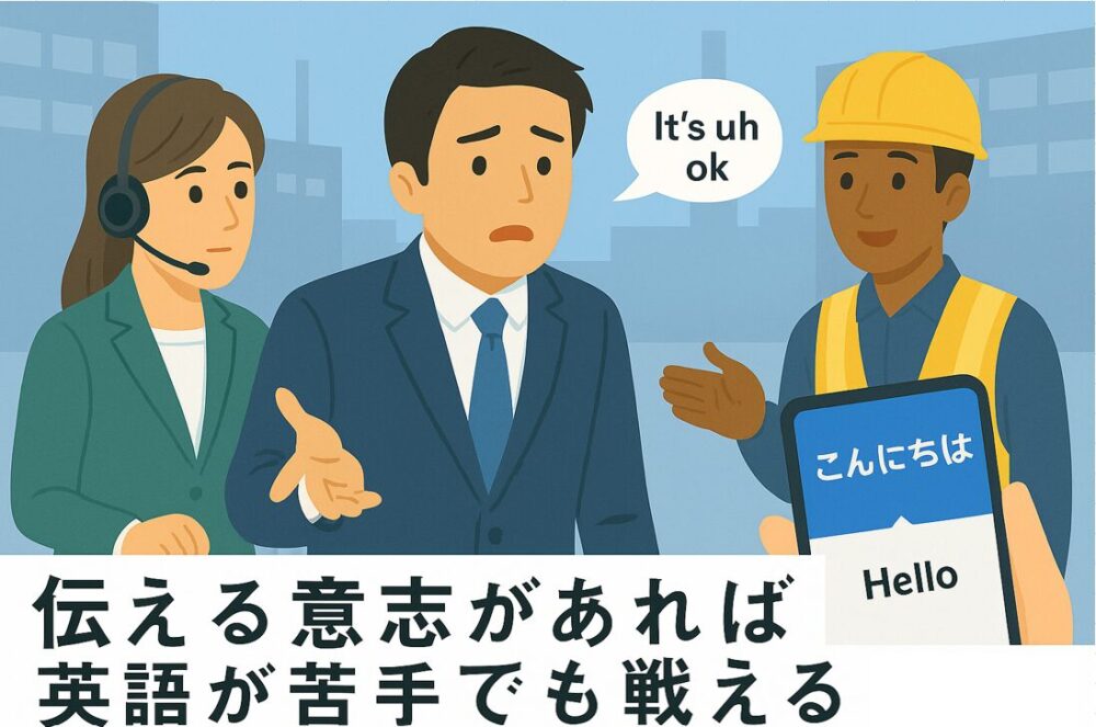 伝える意思があれば、英語が苦手でも戦える