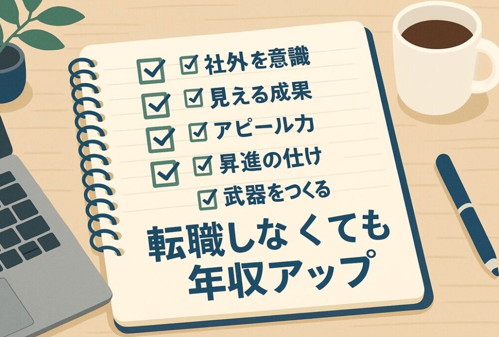 転職しなくても、年収アップ