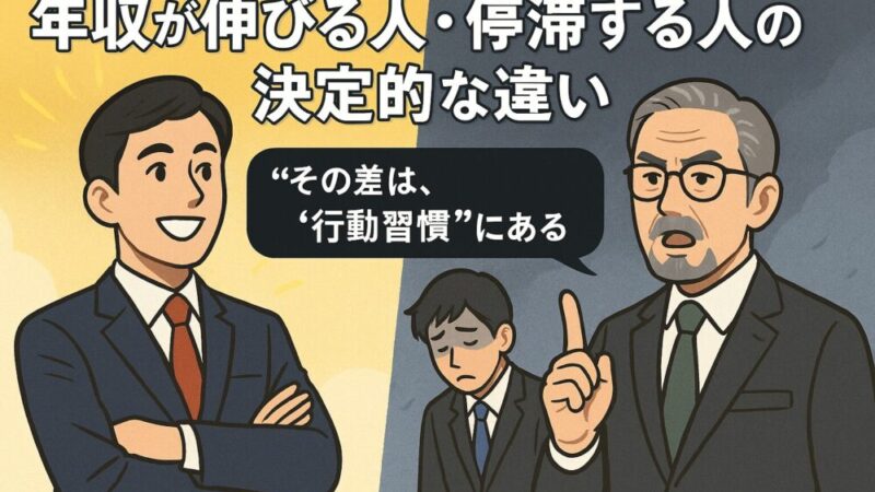 【実録】年収が伸びる人・停滞する人の決定的な違いとは?|部下を評価する立場から見たリアル
