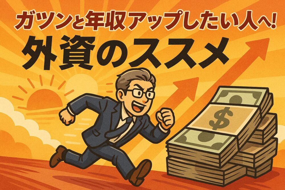 ガツンと年収アップしたい人へ！　外資のススメ