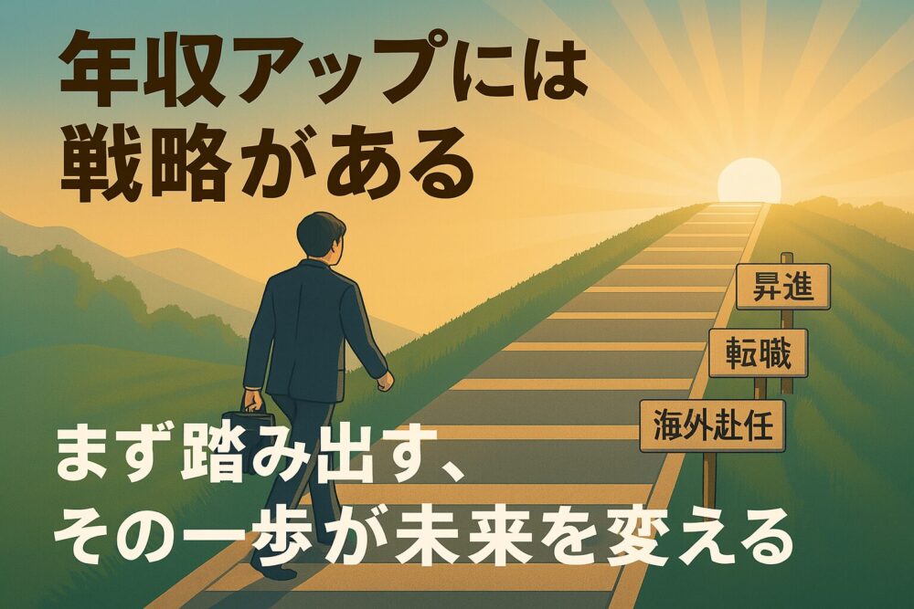 年収アップには戦略がある。 まず踏み出す、その一歩が未来を変える