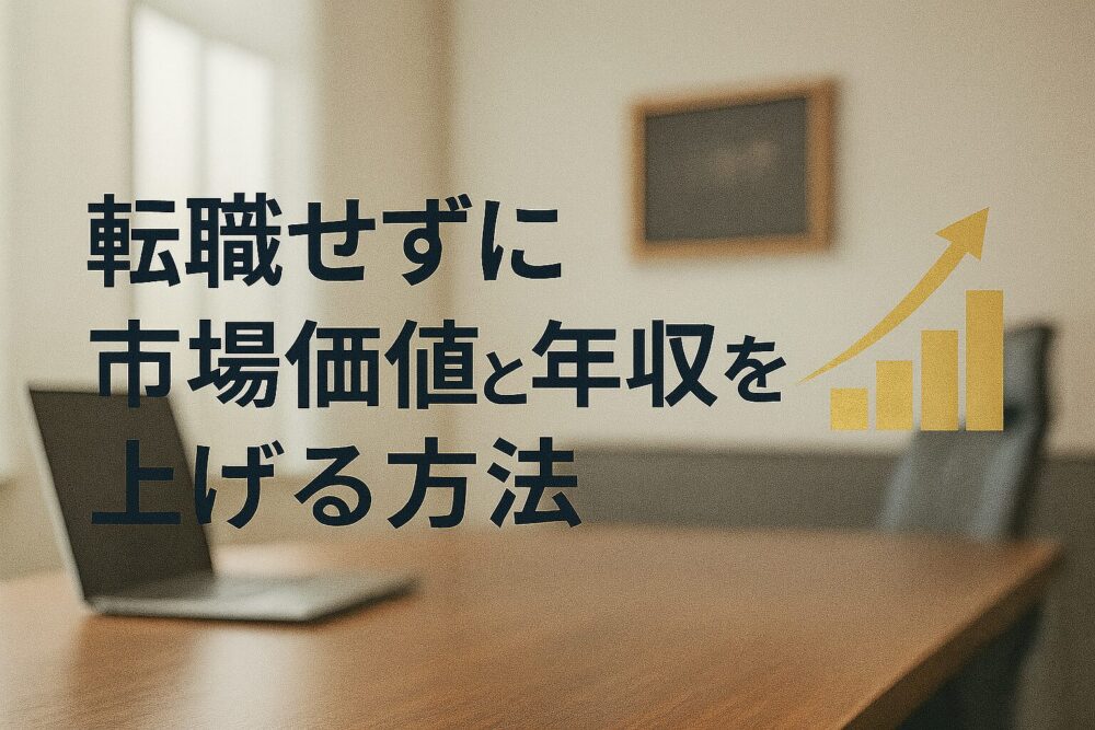 転職せずに、市場価値と年収を上げる方法