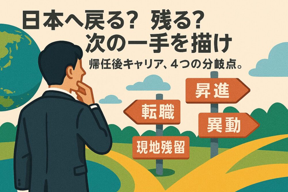 日本へ戻る? 残る? 次の一手を描け 帰任後のキャリア、4つの分岐点。